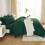 Comforter Set Dark Emerald Green Full Size 7-Piece 7