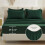 Comforter Set Dark Emerald Green Full Size 7-Piece 5