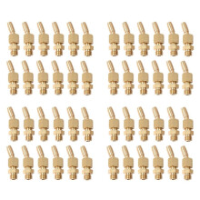 48Pcs 1/8inch Brass Gushing Sprays Water Fountain Nozzles Universal Water Curtain Nozzle Landscape Fountain Decoration