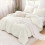 Ivory Comforter Set Full Size 3-Piece Lightweight All-Season 4