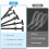 UV-Resistant Nylon Zip Tie Buckles T-Shape 100 pcs 3