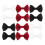 Mini Bow Ties for Crafts Polyester 120 Pcs 5