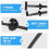 UV-Resistant Nylon Zip Tie Buckles T-Shape 100 pcs 4