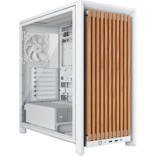 PC-Gehäuse - CORSAIR - FRAME 4000X RS - Mid Tower - 4 RS120 Lüfter - Weiß/Hellholz