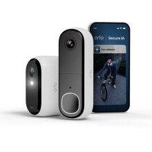 Überwachungskamera - Arlo - Essential 3 1 Kamera 2K + 1 HD Video-Türklingel - Außenbereich