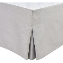 Cache Sommier - HOME LINGE PASSION - 140 x 190 cm + 30 cm - Hellgrau