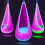 LED hanging hammock chair nylon fabric with pillow 7