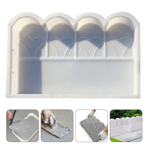 Cement Brick Mold for Garden Fence - Plastic, 1 Set 2