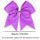 Cheer Hair Bow Clips White 8 Inch 2 Pack 2
