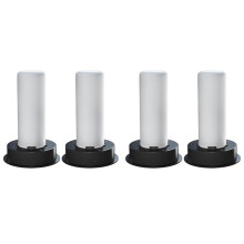 4 Pack Replacement Solar Light Tops with Flickering Flame,Waterproof Outdoor Solar Light Parts Lantern Replacement Kit