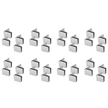 32 Pack Glass Door Hinges Glass Cabinet Door Hinge Glass Wine Cabinet Hinge Glass Display Hinge