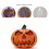 Purple light-up pumpkin statue 10 inch 5