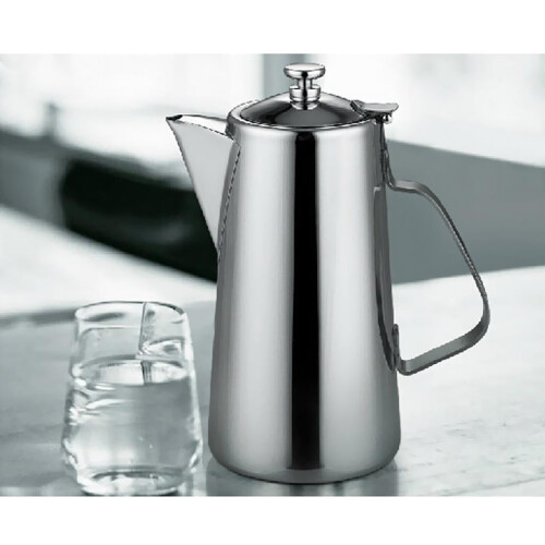 LOVIVER stainless steel pitcher 68 oz with lid and handle 1
