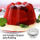 Moules à pudding en forme de fleur, antiadhésifs, lot de 10 2