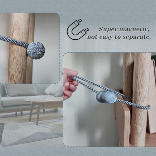 Magnetische Gardinenhalter, 4 Stück 1