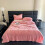 Plaid jacquard papillon rose 150 x 100 cm 4