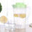 Pichet en plastique transparent avec couvercle 2,5 L 5