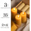 Bivokslys Søjle 2x4 tommer 3-pak 105 timer 2