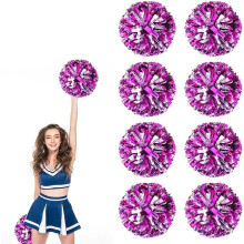 Pompones de animadora de lámina metálica de 25 cm (8 unidades)