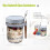 Recipiente de vidro para aveia overnight com tampa e colher (454 g) 5