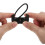Black Acrylic Hair Band Elastic Ponytail Holder 2 Pack 7