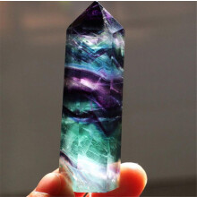 Hůlka s fluoritovým krystalem, jednoduchý konec, 4–5 cm