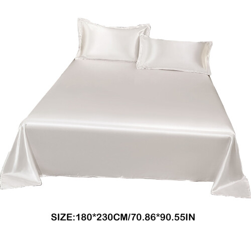 Sada prostěradel Ice Silk, polyesterová, 3dílná, šedá, modrá, bílá 2