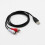 Καλώδιο USB A σε διπλό RCA AV 1,5 μ. 2