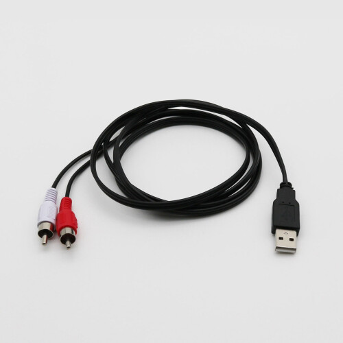 Καλώδιο USB A σε διπλό RCA AV 1,5 μ. 2