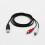 Καλώδιο USB A σε διπλό RCA AV 1,5 μ. 4