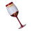 Christmas glass drinking cup high-footed 1 piece 1