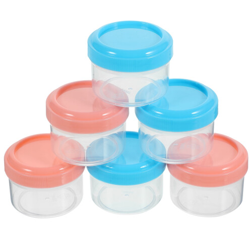Mini sauce cups transparent condiment containers with lids