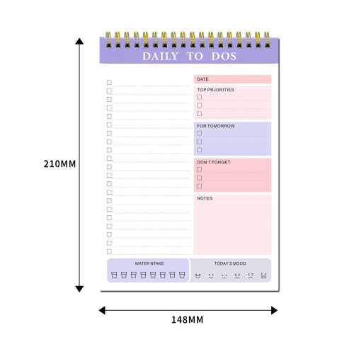 Todo-liste Notesblok Udateret 60 ark Opgavestyring 2