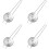 Eigelbtrenner aus Edelstahl, 4er-Pack, 23 cm 1