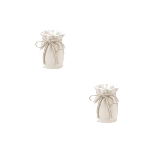 Plastik Blomstervase Imiteret Keramik 5,3x3,7 tommer 2 stk.