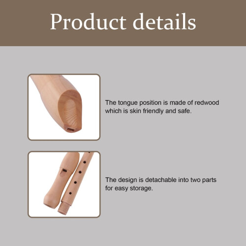 Soprano Recorder C Key 8-Hole Descant Recorder with Case 2