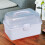 Clear Storage Box with 3-Tier Compartments White 6
