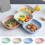 Plastic Snack Plates Serving Tray 1 PC 1