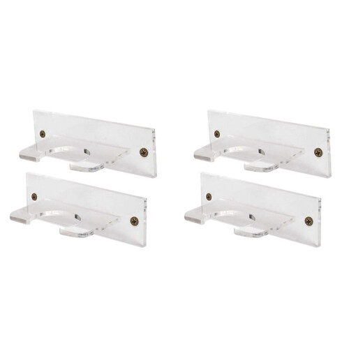 Basebollträhållare i akryl, vertikalt väggfäste, 4-pack