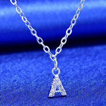 Meidiya 925 Sterling Silver Initial Pendant Necklace A-Z