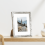Ensemble de 9 cadres photo en bois composite blanc vieilli 3