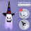 Halloween-lyskæde med spøgelse og troldmandshat 1