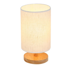 Wood Bedside Lamp Warm White 1 Pack