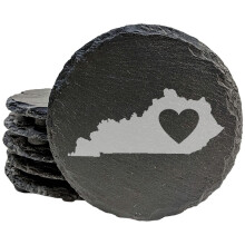 Love Kentucky Coasters Round Set of 6