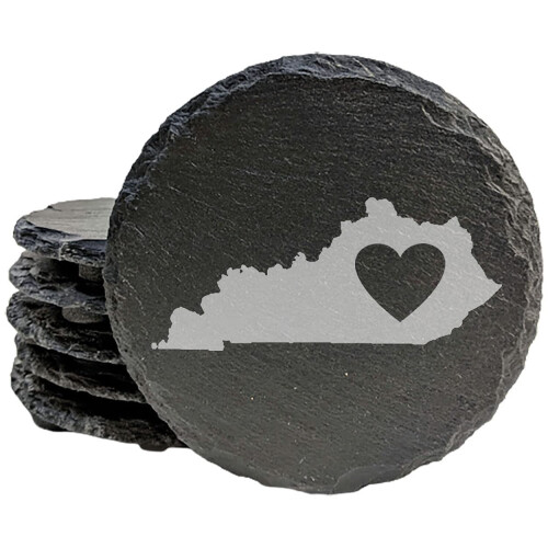 Σουβέρ Love Kentucky, στρογγυλά, σετ 6 τεμαχίων