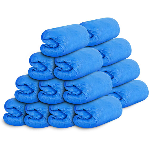Disposable Non-slip Shoe Covers Blue Large 200 pcs 1
