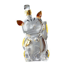 Carafe en verre borosilicate en forme de chat avec bouchon hermétique