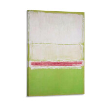 Mark Rothko Blanc Rose Vert 1951 Impression sur toile 20x30cm
