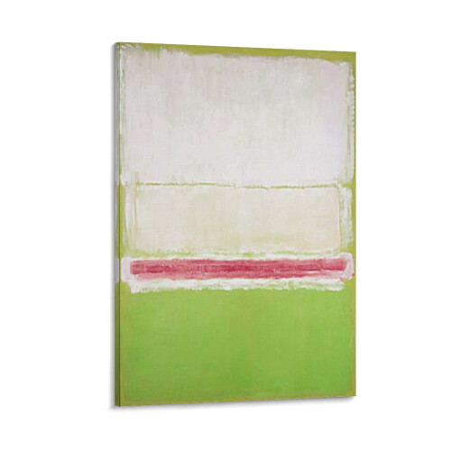 Mark Rothko Blanc Rose Vert 1951 Impression sur toile 20x30cm