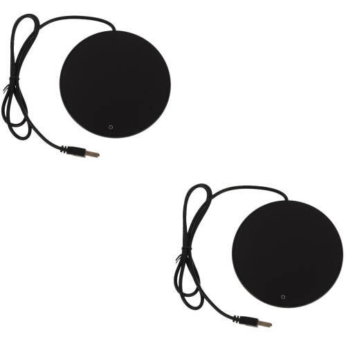 Kaffeewärmer aus Metall mit USB-Anschluss, 2 Stück